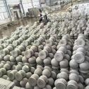 哈密芝麻白圆球 石球 挡车球