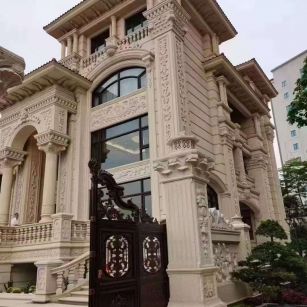 哈密黄金麻别墅外墙异形定制
