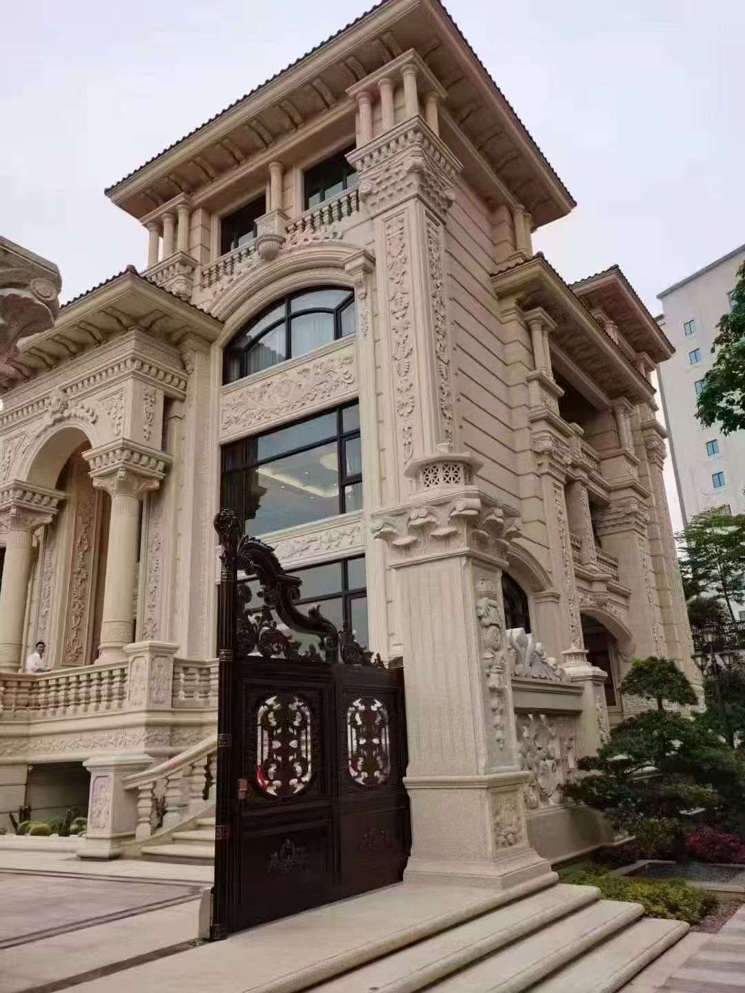 哈密黄金麻别墅外墙异形定制
