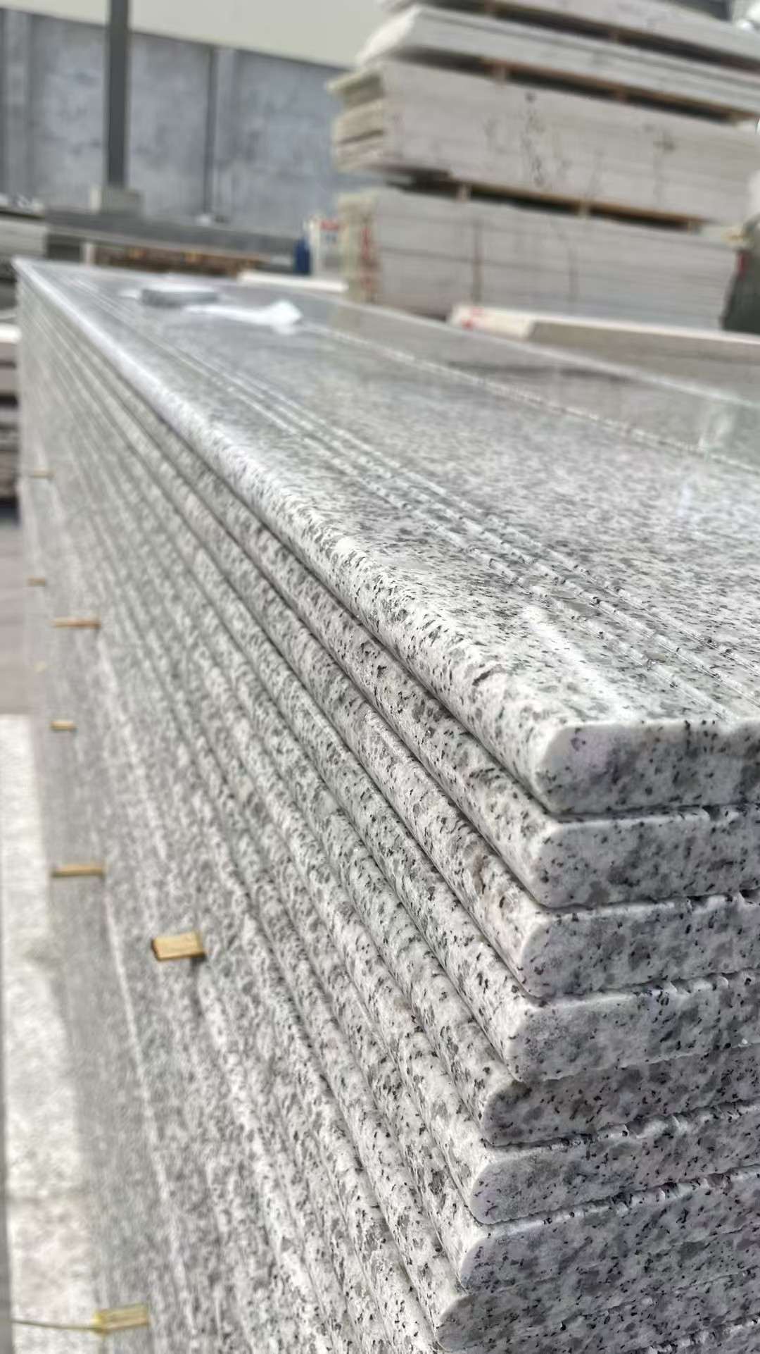哈密芝麻白楼梯踏步 花岗岩楼梯板材